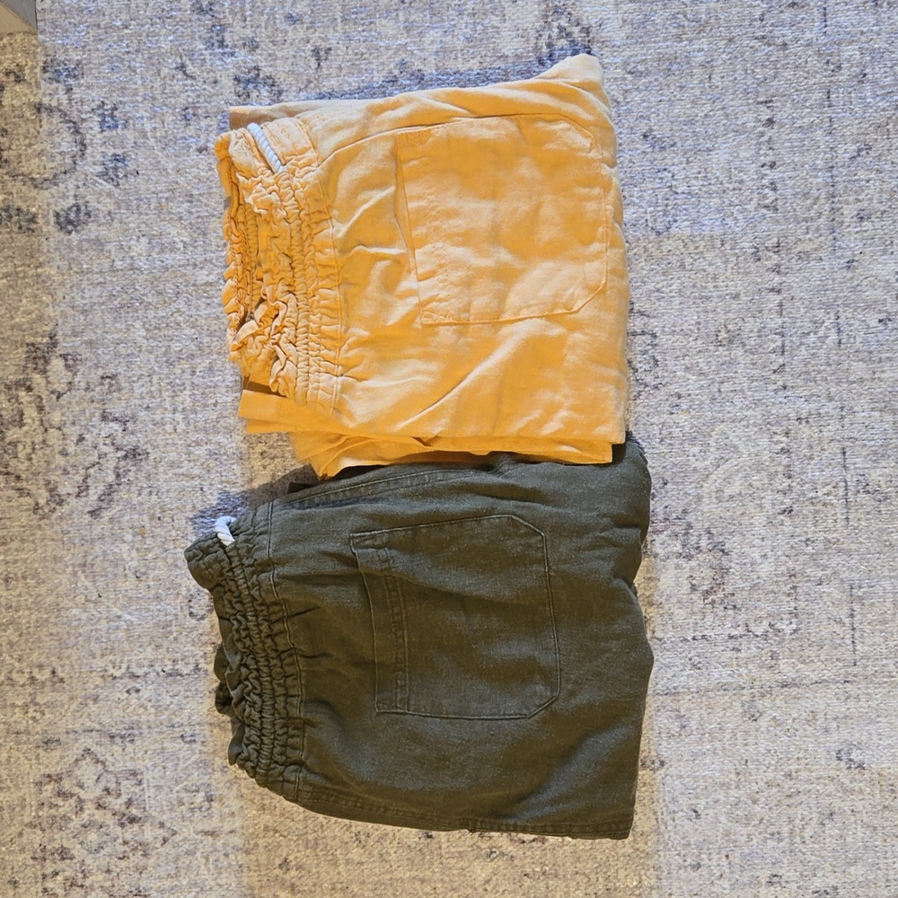 Set of 2 roxy low rise linen flare pants